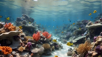 fish-filled tropical coral reef