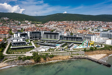 Aerial view to sea resort Sveti Vlas, Bulgaria Bulgaria