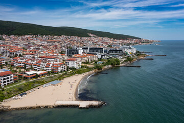 Aerial view to sea resort Sveti Vlas, Bulgaria Bulgaria