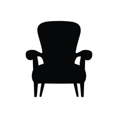 Back Chair Vector Icon Design