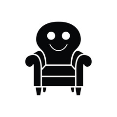 Back Chair Vector Icon Design