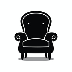 Back Chair Vector Icon Design