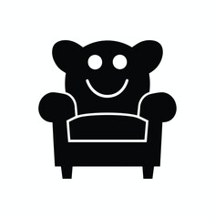 Back Chair Vector Icon Design