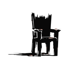 Back Chair Vector Icon Design