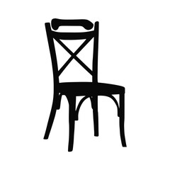 Back Chair Vector Icon Design