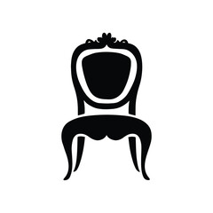 Back Chair Vector Icon Design