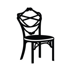 Back Chair Vector Icon Design
