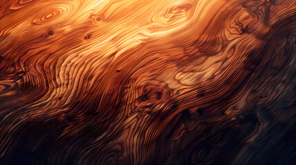 Pattern of wooden texture background. Closeup textured background of brown wavy lines and shades...