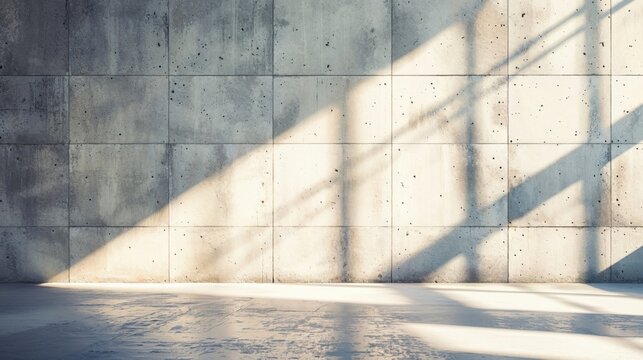 Bare Interior with Beautiful Lighting. Modern Background with copy-space.