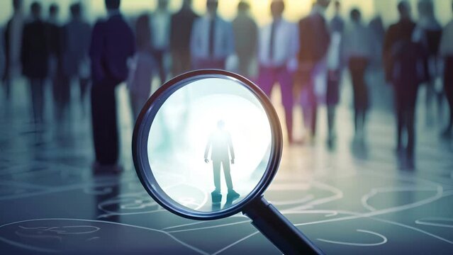 HR Human resources. Business leadership concept. Management and recruitment. Social network. Different person, business, leader, cooperation, opportunity