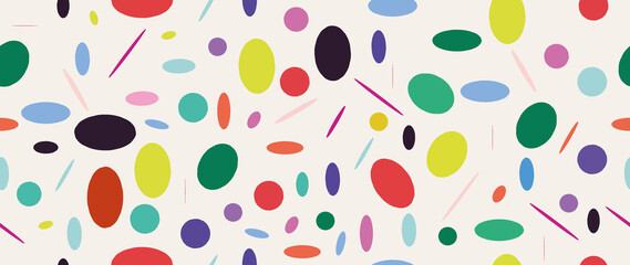 Flat illustration. Minimalistic trendy abstract pattern. Various geometric shapes and lines. Modern template for your design and textile..