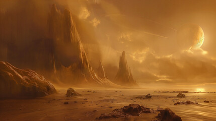 alien planet desolate landscape
