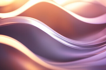 Naklejka premium Elegant 3d colorful wave with blurry background
