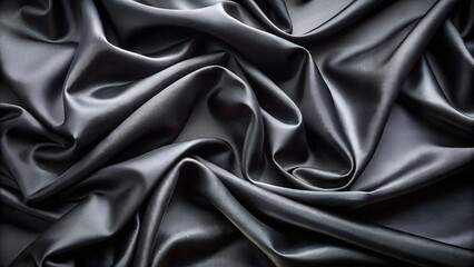Fototapeta premium Black fabric background.