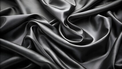Fototapeta premium Black fabric background.