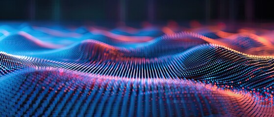 Atomic force microscopy image of a polymer blend interface