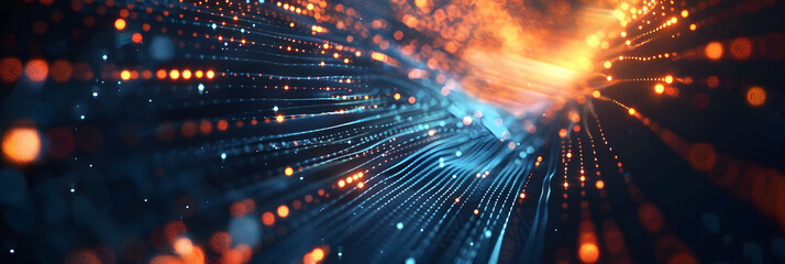 Obraz premium Digital background for tech, AI, data, audio, graphics, and more