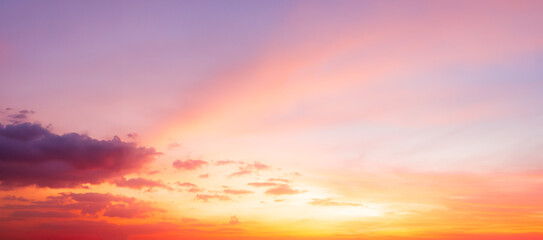 Gradient Overlay Orange Sky Evening Sunset Sunrise Pastel Soft Effect Background Pattern Abstract...