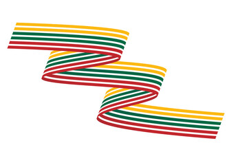 Banner Litauen, transparenter Hintergrund