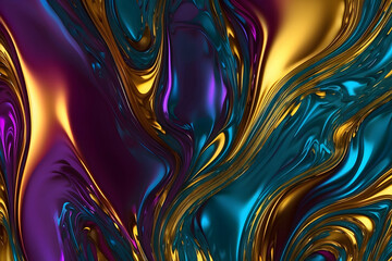 fluid metallic background