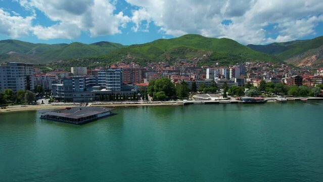 Pogradec's Lakeside: A Touristic Haven with Hotels and Parks Welcoming Tourists for Summer Escapes