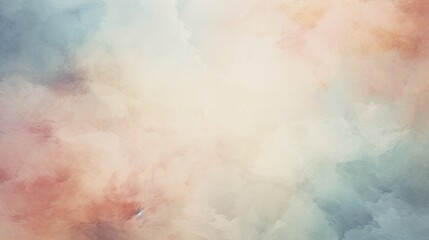 Obraz premium Abstract Watercolor Background With Soft Blends Of Coral And Aqua Hues. Generative AI