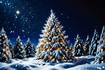 Fototapeta premium Blissful Winter Christmas Memories