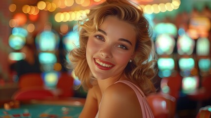 the woman won at the casino