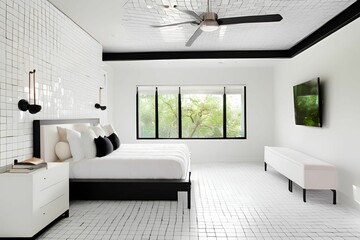 modern living room with sofa