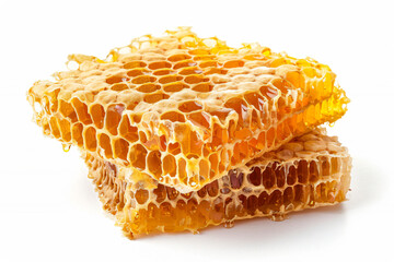 a couple of pieces of honey sitting on top of each other