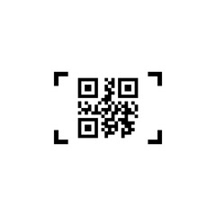 Smartphone Scanning QR Code flat vector icon. Simple solid symbol isolated on white background. Smartphone Scanning QR Code sign design template for web and mobile UI element