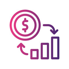 profit gradient icon