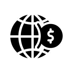 investment glyph icon