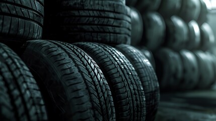 Obraz premium Automobile tires