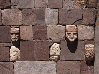 Archaeological site of Tiwanaku. Bolivia. Tiwanaku (or Tiahuanaco) is a Pre-Columbian...