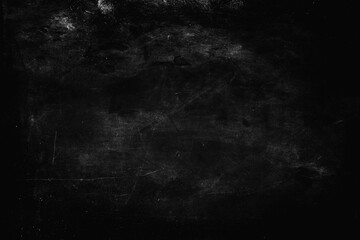 Black grunge scratched background, old distressed scary texture