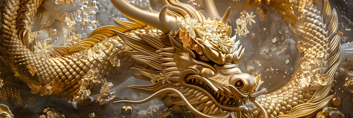 Background dragon auspicious pictures, wealth, good sales, attract people