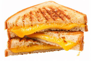 a grilled cheese sandwich with melted cheese