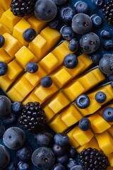 berries blueberries blackberries and mangos