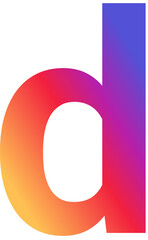 Instagram Alphabet Letter d Instagram Style Typography for Instagram Post