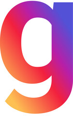 Instagram Alphabet Letter g Instagram Style Typography for Instagram Post