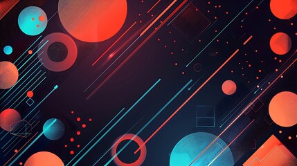 Modern and trendy abstract geometric background