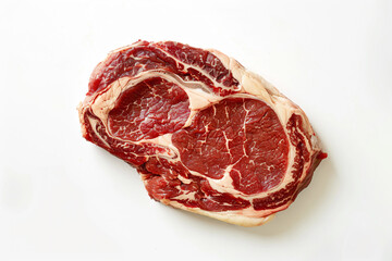 Obraz premium a piece of meat on a white surface