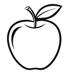 APPLE LINE ART DESIGN ,GRAPHIC RESOURCE