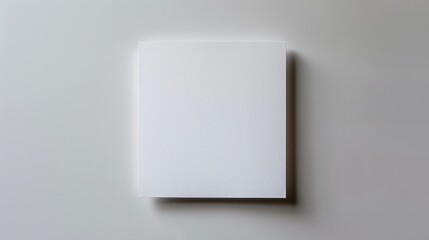 Blank Sheet of Paper on White Background Generative AI
