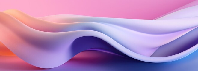 Abstract background wave lines colorful shades gradient. Generative AI