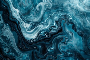 Obraz premium Abstract marble marbled ink painted painting texture luxury background banner - Black gray swirls gold painted splashes. Beautiful simple AI generated image in 4K, unique.