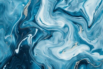 Obraz premium Abstract marble marbled marble stone granite texture luxury background banner - Orange yellow gold red color waves swirls structure.. Beautiful simple AI generated image in 4K, unique.