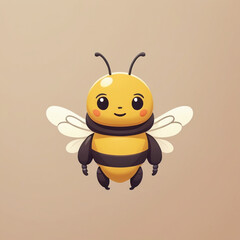 Adorable Cartoon Bee Character With Big Eyes