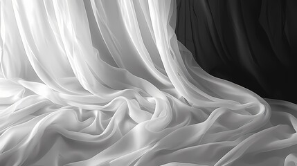 black and white silk background